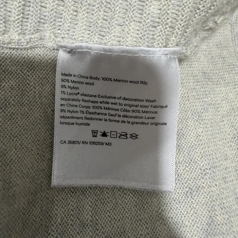 Lululemon Sit In Lotus Wrap Cardigan Sweater Womens Size S/M Merino Wool Cozy